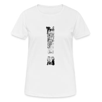 Cooles Ausrufezeichen Satzzeichen Ausruf Geschenk - Frauen T-Shirt atmungsaktiv - Weiß - Vorne - AI Model Female 172 dark (172cm)