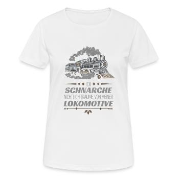 Toller Zug Spruch für Modellbauer Geschenk - Frauen T-Shirt atmungsaktiv - Weiß - Vorne - AI Model Female 172 dark (172cm)