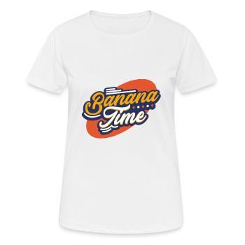 Banane - Frauen T-Shirt atmungsaktiv - Weiß - Vorne - AI Model Female 172 dark (172cm)