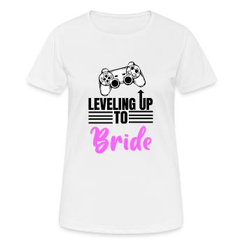 Leveling UpTo Bride - Women's Breathable T-Shirt - white - Front - AI Model Female 172 dark (172cm)