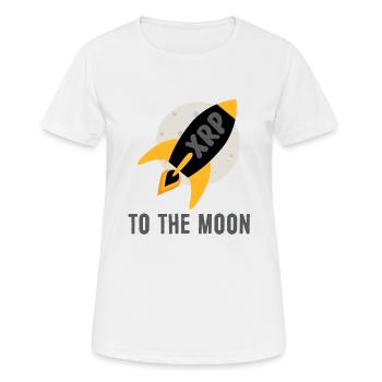 XRP Vers la Lune XRP Ripple Crypto Crypto - T-shirt respirant Femme - blanc - Devant - AI Model Female 172 dark (172cm)
