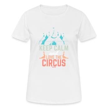 Cirque cirque cirque ambulant amusant - T-shirt respirant Femme - blanc - Devant - AI Model Female 172 dark (172cm)
