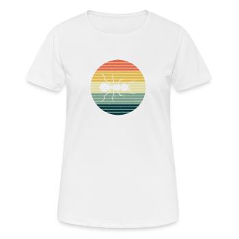 Fourmis colonie de fourmis fourreau de fourmis - T-shirt respirant Femme - blanc - Devant - AI Model Female 172 dark (172cm)