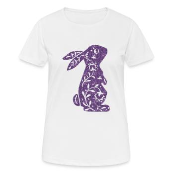 Pâques, le lapin de Pâques Joyeuses Pâques - T-shirt respirant Femme - blanc - Devant - AI Model Female 172 dark (172cm)