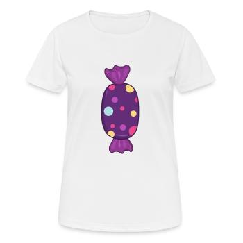 Bonbon - T-shirt respirant Femme - blanc - Devant - AI Model Female 172 dark (172cm)