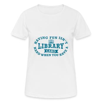 Bibliothek Angestellte Bücherwurm Buchliebhaber - Frauen T-Shirt atmungsaktiv - Weiß - Vorne - AI Model Female 172 dark (172cm)