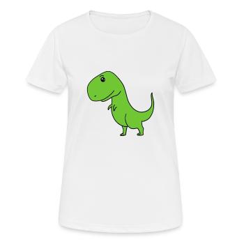 Dinosaures - T-shirt respirant Femme - blanc - Devant - AI Model Female 172 dark (172cm)
