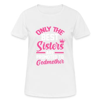 Patin Schwester Taufe Geschenk - Frauen T-Shirt atmungsaktiv - Weiß - Vorne - AI Model Female 172 dark (172cm)