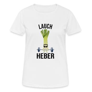 Lauch Heber - Frauen T-Shirt atmungsaktiv - Weiß - Vorne - AI Model Female 172 dark (172cm)