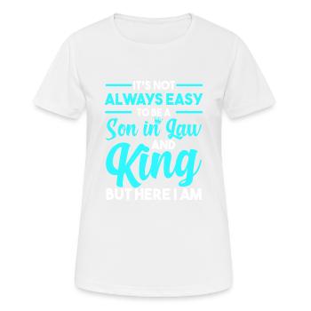 Schwiegersohn Geschenk - Frauen T-Shirt atmungsaktiv - Weiß - Vorne - AI Model Female 172 dark (172cm)