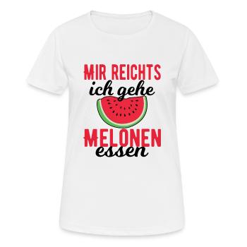 Melone - Frauen T-Shirt atmungsaktiv - Weiß - Vorne - AI Model Female 172 dark (172cm)