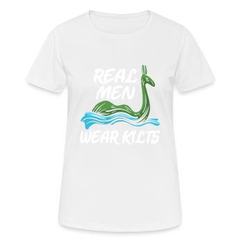 Lochness Écosse blasons symbole cadeau Renard - T-shirt respirant Femme - blanc - Devant - AI Model Female 172 dark (172cm)