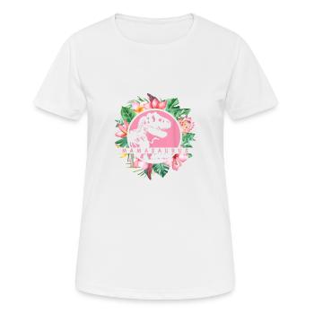 Fête des mères maman maman maman maman maman fleurs - T-shirt respirant Femme - blanc - Devant - AI Model Female 172 dark (172cm)