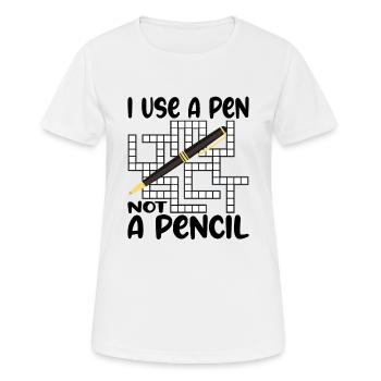 Puzzle Crossword Words Crossword Puzzle - Women's Breathable T-Shirt - white - Front - AI Model Female 172 dark (172cm)