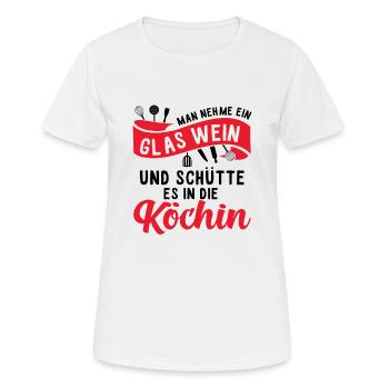 Netter Hobbykoch Spruch, kochen Geschenk - Frauen T-Shirt atmungsaktiv - Weiß - Vorne - AI Model Female 172 dark (172cm)
