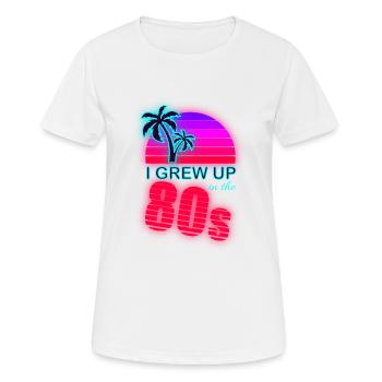 80s Retro 80s Outfir 80s Theme Party 80s - Women's Breathable T-Shirt - white - Front - AI Model Female 172 dark (172cm)