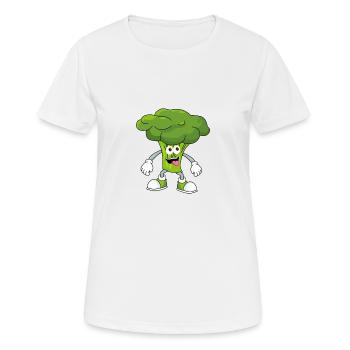 Brocoli - T-shirt respirant Femme - blanc - Devant - AI Model Female 172 dark (172cm)