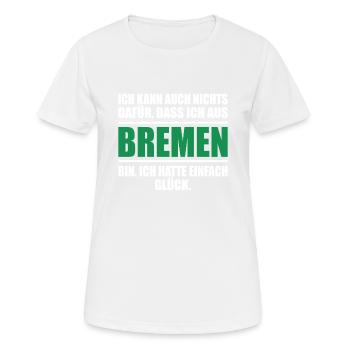 Bremen Bremer Bremerin Bundesland lustiges Bremen - Frauen T-Shirt atmungsaktiv - Weiß - Vorne - AI Model Female 172 dark (172cm)