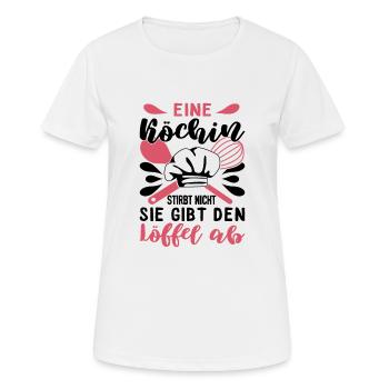 Beautiful cook saying, cook gift - Women's Breathable T-Shirt - white - Front - AI Model Female 172 dark (172cm)