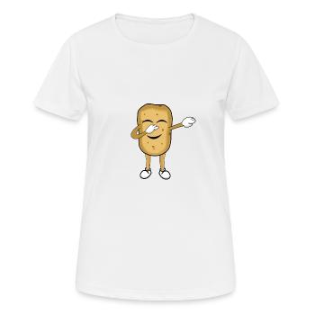 Kartoffel - Frauen T-Shirt atmungsaktiv - Weiß - Vorne - AI Model Female 172 dark (172cm)
