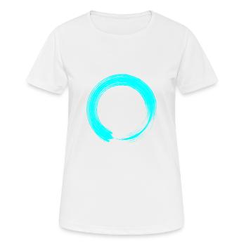 Cercle - T-shirt respirant Femme - blanc - Devant - AI Model Female 172 dark (172cm)