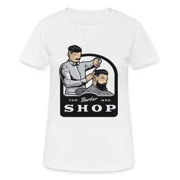 Barber Barbershop Rasieren Bart Barbier - Frauen T-Shirt atmungsaktiv - Weiß - Vorne - AI Model Female 172 dark (172cm)