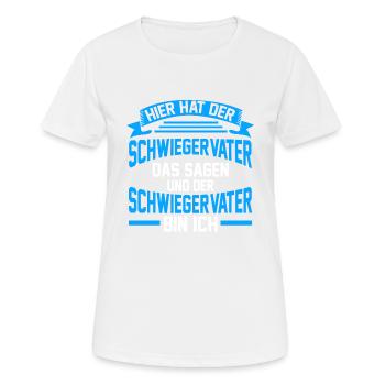 Schwiegerpapa Schwiegervater - Frauen T-Shirt atmungsaktiv - Weiß - Vorne - AI Model Female 172 dark (172cm)