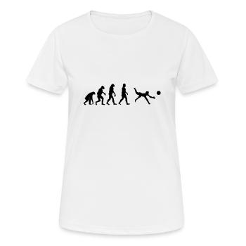 Volley-ball Evolution Beach Volleyball cadeau - T-shirt respirant Femme - blanc - Devant - AI Model Female 172 dark (172cm)