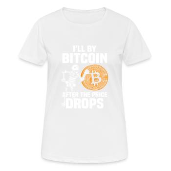 I'll buy Bitcoin - Women's Breathable T-Shirt - white - Front - AI Model Female 172 dark (172cm)