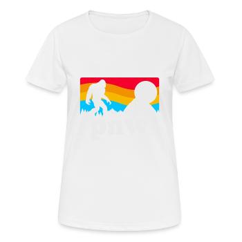 PNW Pacific Northwest Bigfoot - Women's Breathable T-Shirt - white - Front - AI Model Female 172 dark (172cm)