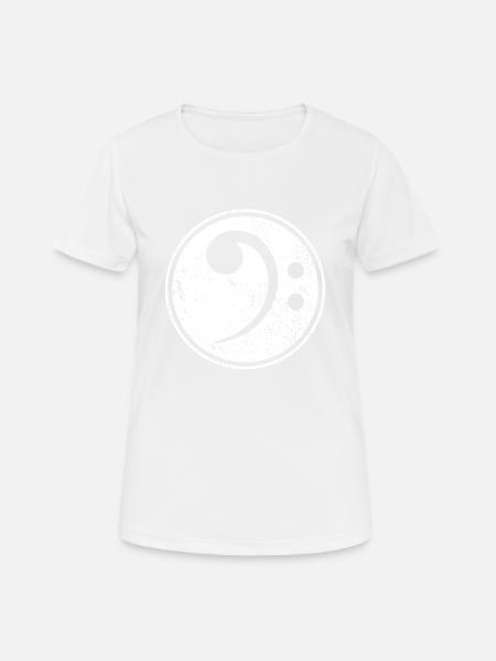 Bass Clef Bassist Bass Player Musician - Frauen T-Shirt atmungsaktiv - Weiß