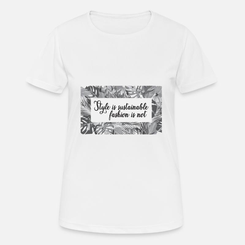 sustainability - Women's Breathable T-Shirt - white
