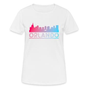 Orlando Ville Voyage - T-shirt respirant Femme - blanc - Devant - AI Model Female 172 dark (172cm)