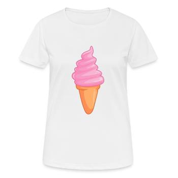 Glace - T-shirt respirant Femme - blanc - Devant - AI Model Female 172 dark (172cm)