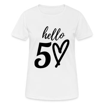 50th birthday - Women's Breathable T-Shirt - white - Front - AI Model Female 172 dark (172cm)