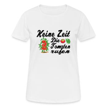Tomate - Frauen T-Shirt atmungsaktiv - Weiß - Vorne - AI Model Female 172 dark (172cm)