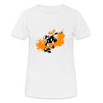 Patinage - T-shirt respirant Femme - blanc - Devant - AI Model Female 172 dark (172cm)