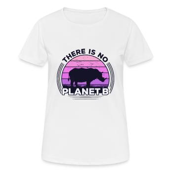 There Is No Planet B Earth Day - Women's Breathable T-Shirt - white - Front - AI Model Female 172 dark (172cm)
