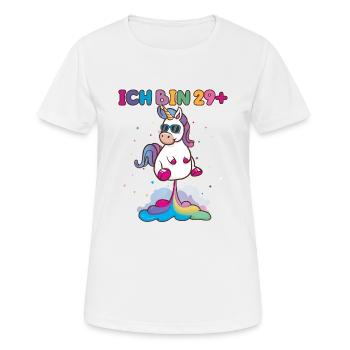30 Geburtstag Frauen Männer Deko Geschenk Einhorn - Frauen T-Shirt atmungsaktiv - Weiß - Vorne - AI Model Female 172 dark (172cm)