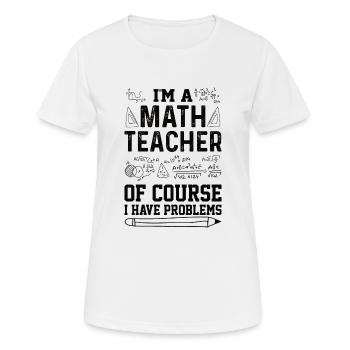 Mathelehrer Mathematische Formel Geometrie Lehrer - Frauen T-Shirt atmungsaktiv - Weiß - Vorne - AI Model Female 172 dark (172cm)
