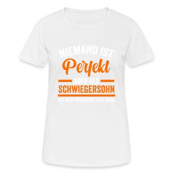 Perfekter Schwiegersohn - Frauen T-Shirt atmungsaktiv - Weiß - Vorne - AI Model Female 172 dark (172cm)