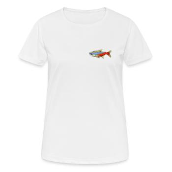 Neonsalmler Ornamental Aquarium Fish Gift - Women's Breathable T-Shirt - white - Front - AI Model Female 172 dark (172cm)