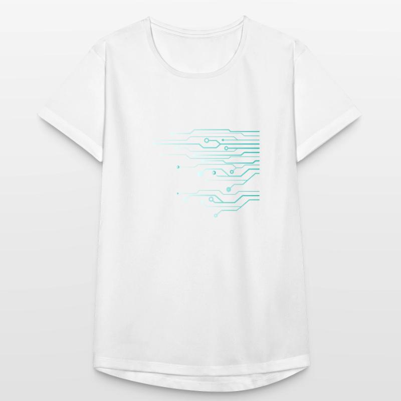 Computer Circuit Engineer Computer Nerd T-shirt respirant Femme