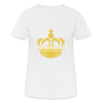 Couronne - T-shirt respirant Femme - blanc - Devant - AI Model Female 172 dark (172cm)