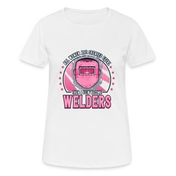 Welder Welder Welding Expert Funny Profession - Women's Breathable T-Shirt - white - Front - AI Model Female 172 dark (172cm)