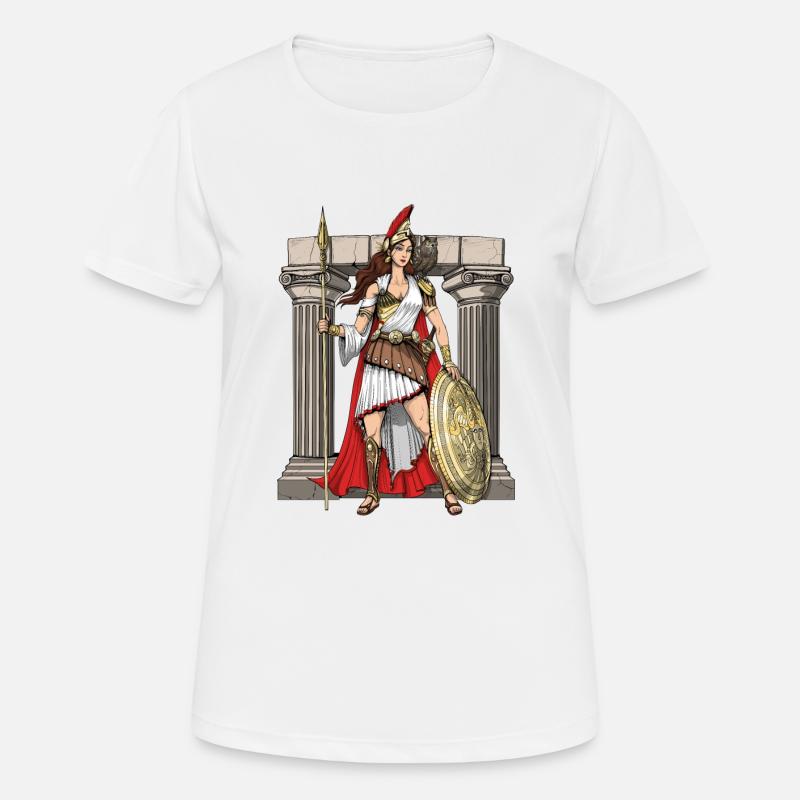 Athena Greek Goddess - Women's Breathable T-Shirt - white