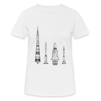 Missiles Union soviétique Russie - T-shirt respirant Femme - blanc - Devant - AI Model Female 172 dark (172cm)