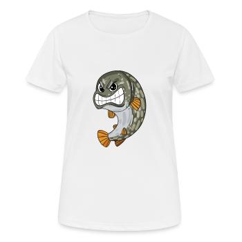 Brochet - T-shirt respirant Femme - blanc - Devant - AI Model Female 172 dark (172cm)