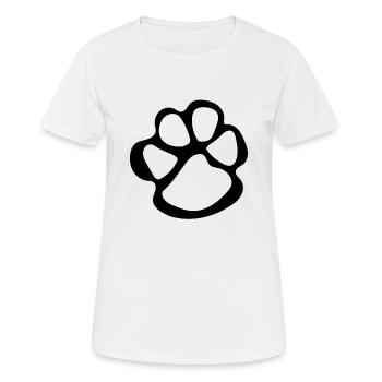 Pattes pattes pattes de chien chien chien - T-shirt respirant Femme - blanc - Devant - AI Model Female 172 dark (172cm)