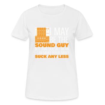 I Can The Sound Guy Audio Engineer Music Record - Women's Breathable T-Shirt - white - Front - AI Model Female 172 dark (172cm)
